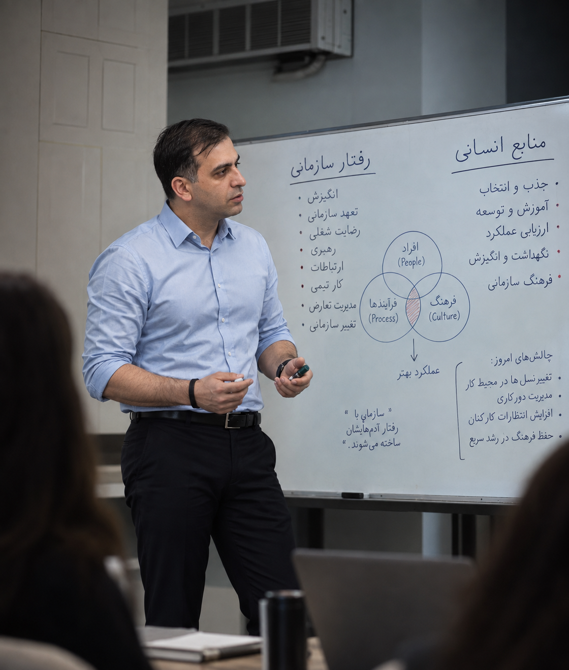 Aidin Faridnejad teaching